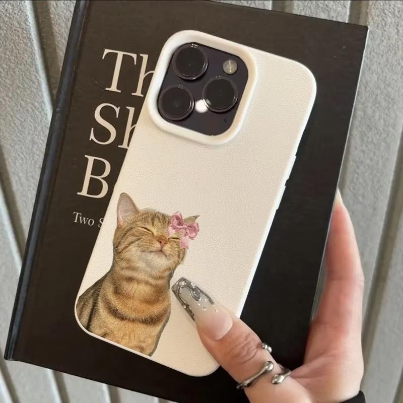 Милый Мультяшный Кот Чехол для Телефона Для iPhone 17 Air 16 15 14 13 12 11 Pro Max 15 14 Plus X XR XS Max Защита Мягкий Чехол