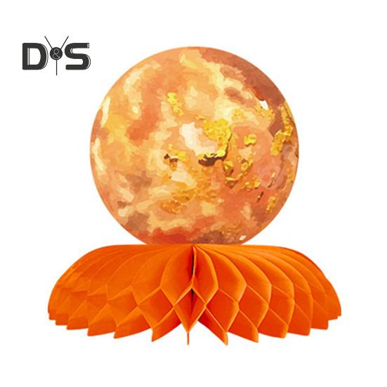 9 шт. Планета в форме сот, центральные украшения для стола в стиле космической солнечной системы, бумажные соты для дня рождения детей