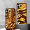 Денежное Золотое A-Art Чехол для Телефона Силиконовый Мягкий Для IPhone 17 16 15 14 13 12 11 X XR Plus Pro Max Plus