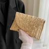 Fashion Bags Women Summer Retro Corn Straw Knitted Handbag Key Coin Money Purse Beach Clutch