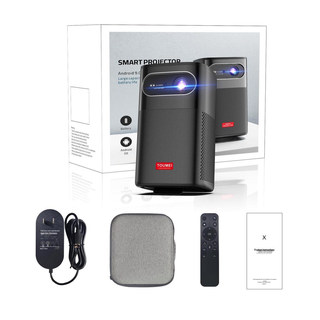 M1 Портативный умный домашний проектор, 1080p Ultra-Clear для гостиной и спальни