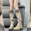 Autumn Fashion Women's Boots 2024 New Mixed Colors Design Platform Women High Boots Trendy and Versatile Ladies Knight Boots