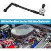 4150 Braided Fuel Line with Pressure Gauge AN6 Dual Feed Carb Fuel Line for 4150 Based Carburetor Aluminum Black