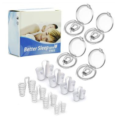 Мини-зажим для носа, силиконовый магнитный зажим против храпа, инструменты для решения проблемы храпа для ночного сна