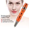 Профессиональная полуперманентная тату-ручка для глаз, бровей, губ, перезаряжаемая тату-машинка оранжевого цвета