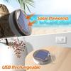 2 In 1 Solar Camping String Lights 8 Modes Outdoor Portable Lights USB Rechargeable Waterproof Camping Lantern Hiking Tent Yard