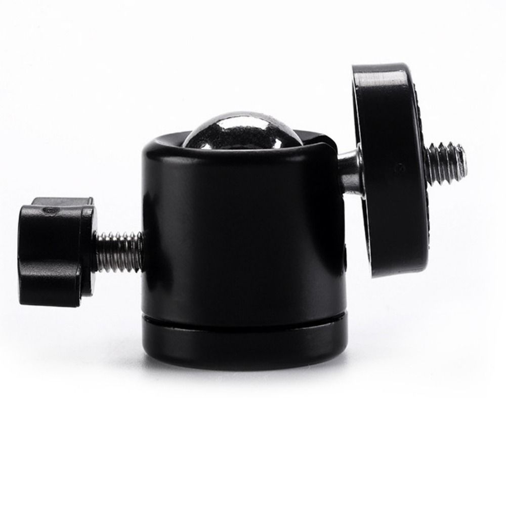 1/4" Screw Hot Shoe Ball Head Metal Rotating Mount Base Adapter for DSLR/DV