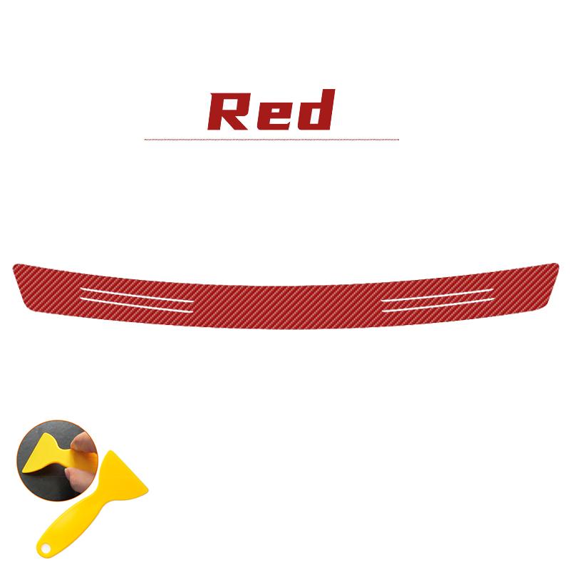 nlvc3 Carbon Anti Scratch Threshold Bumper For Mitsubishi Outlander 3 Ralliart Car Rear Trunk Protector Strip Sticker Car Accessories