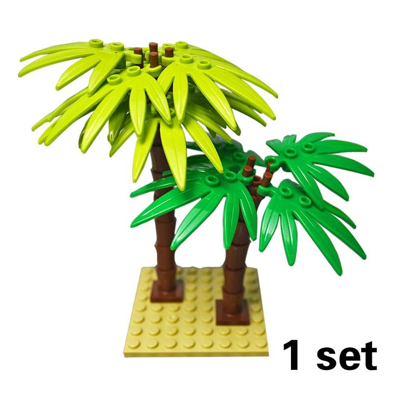 City Friend Аксессуары Строительные Блоки MOC Растение Куст Дерево Цветок Трава DIY Детали Дома Креативные Кирпичики 3471 30176 32607 Игрушки