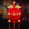 1 шт. нетканый утолщенный китайский новогодний 3D-фонарь Фортуна 2025 красные фонарики весенний фестиваль декор подвесное украшение