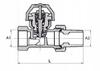 Thermostatic Valve Straight 1/2