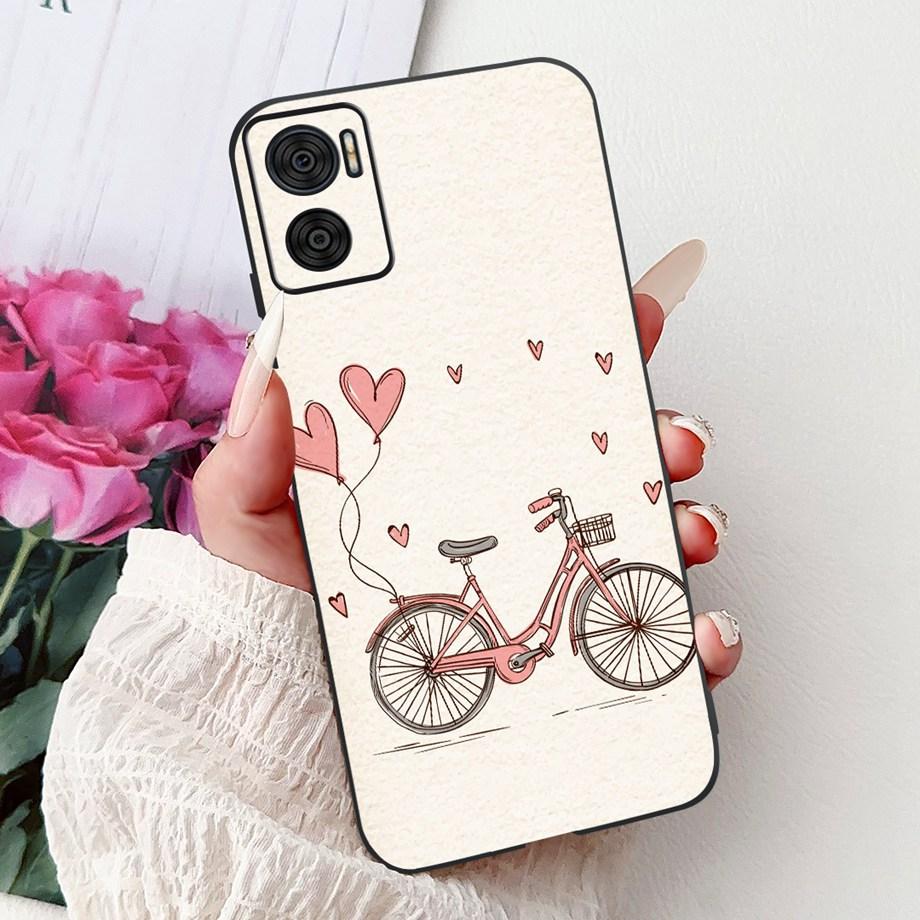 Чехол для телефона Motorola Moto E22 E22i E22s Motorola E20 E30 E40 E13 E14 Роскошный Мультяшный Девчачий Чехол Мягкий Матовый Силиконовый Capa