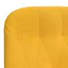 Recliner Chair with Ottoman Mustard Yellow Velvet