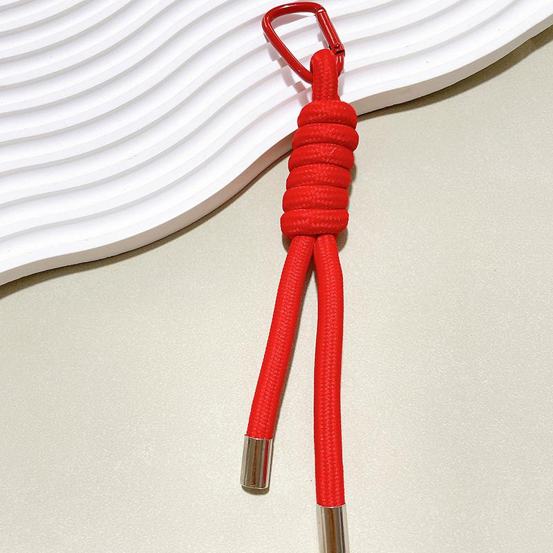 Нейлоновый брелок из плетеной вручную веревки, Y2K мода, подвеска для сумки, украшение, сделай сам, красочная подвеска, подарок
