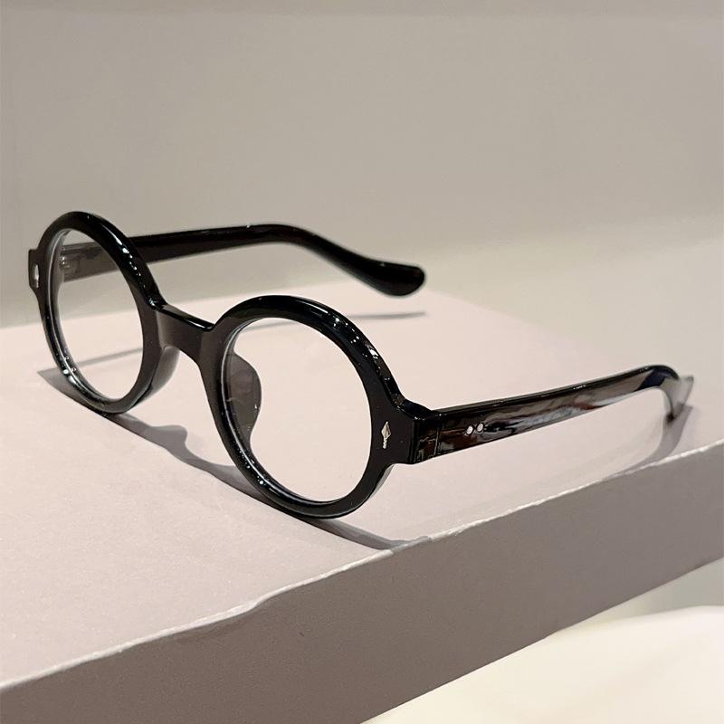 Optical Vintage Round Anti Blue Light Glasses Women For Men Luxury Brand Designer Myopia Prescription Punk Eyeglasses Frames