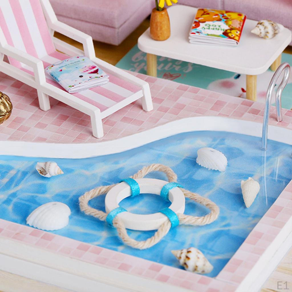 Мини-кукольный домик ручной сборки, наборы для творческой комнаты, детские игрушки в подарок