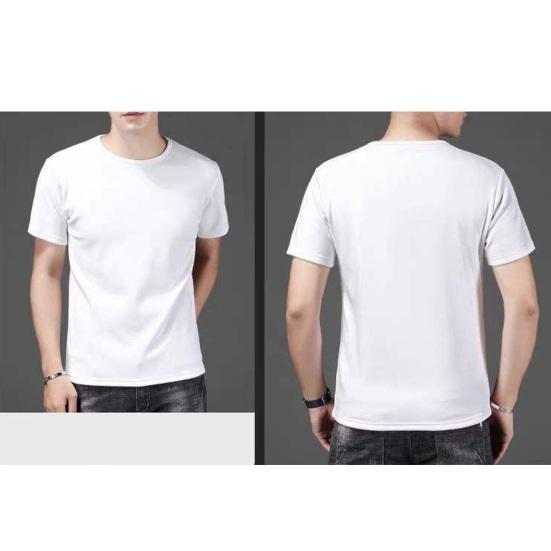 Летняя мужская футболка больших размеров, однотонная, с круглым вырезом, с короткими рукавами, средней длины, с хорошей воздухопроницаемостью, пуловер, топ