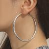 1011 New European and American Personality Exaggerated Large Circle Rhombus Smooth Temperament Advanced Sense Versatile Retro Earrings