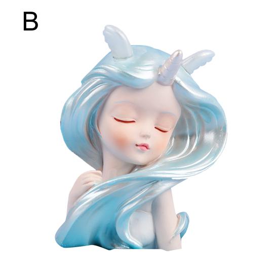 Украшение Ocean Girl Креативная декоративная смола Добавить романтическую фигурку русалки Домашний декор