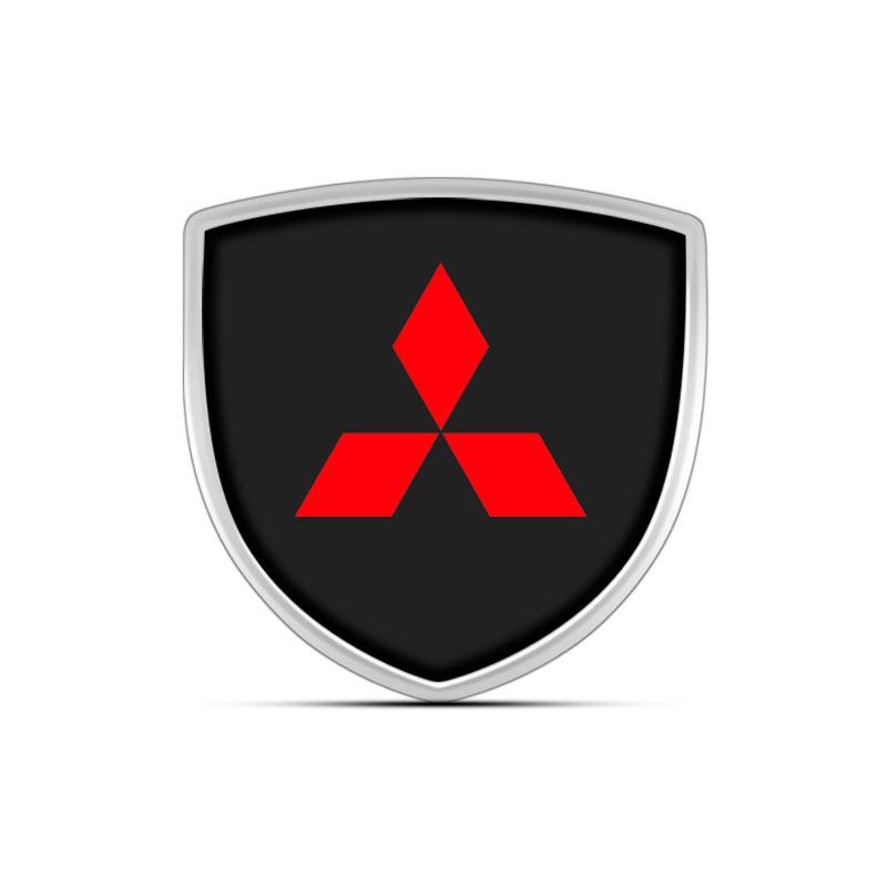 1pcs 3D Metal Car Body Window Decoration Stickers Badges Auto Styling for Mitsubishi ASX Lancer L200 Pajero Sport Attrage Mirage