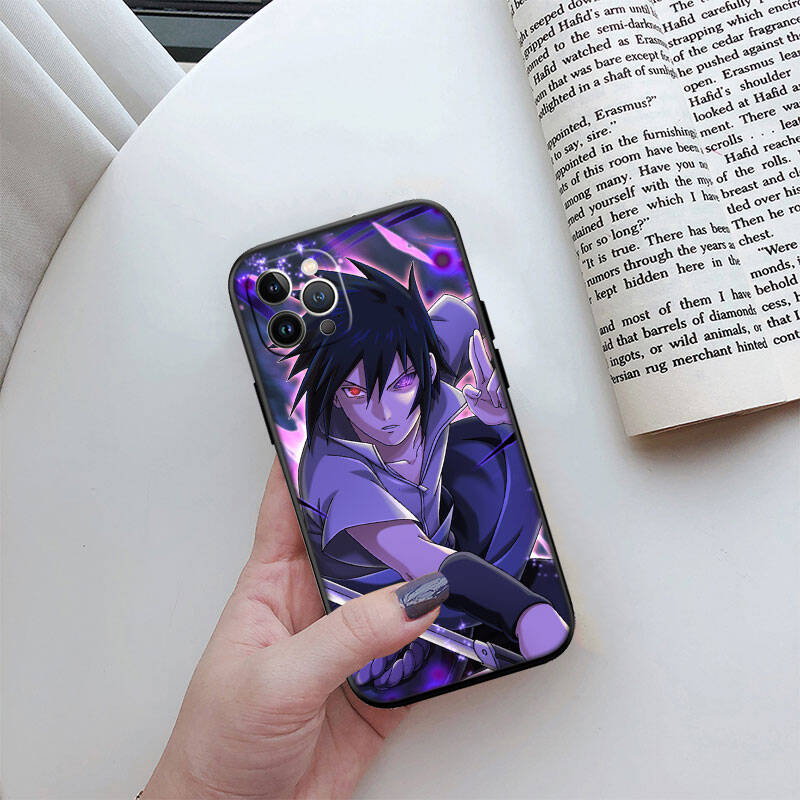 MH105 Чехол для телефона Наруто Учиха Саске для iPhone 7 8 11 12 13 14 15 16 17 16E XS Pro Max XR X SE Air