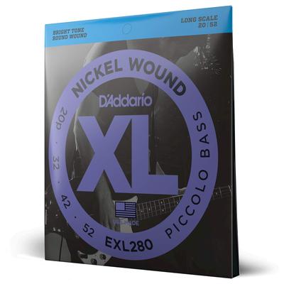 Басовые струны Никель Piccolo EXL280 D'Addario .020-.052 []