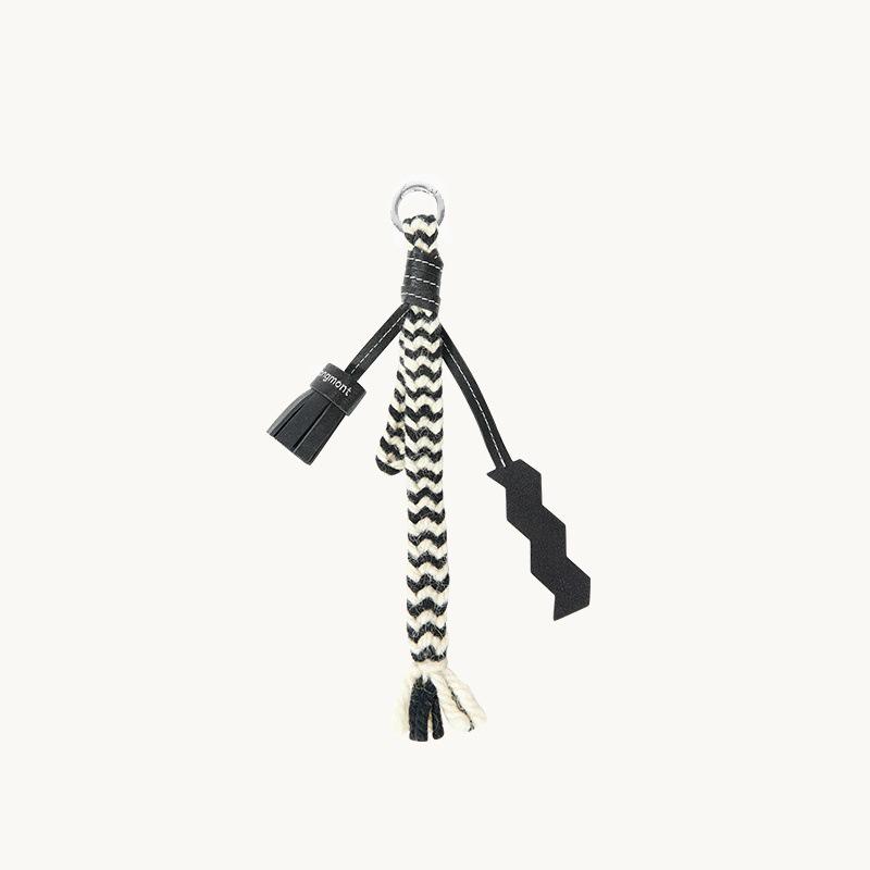 Songmont Tiger Tooth Woven Charm: Designer-Style Versatile Bag Accessory