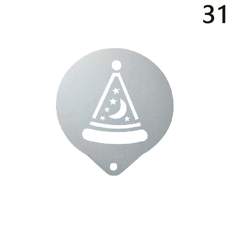 Форма для цветения из нержавеющей стали, необычная модель для штамповки кофе, утолщенный трафарет для распыления кофейной молочной пены