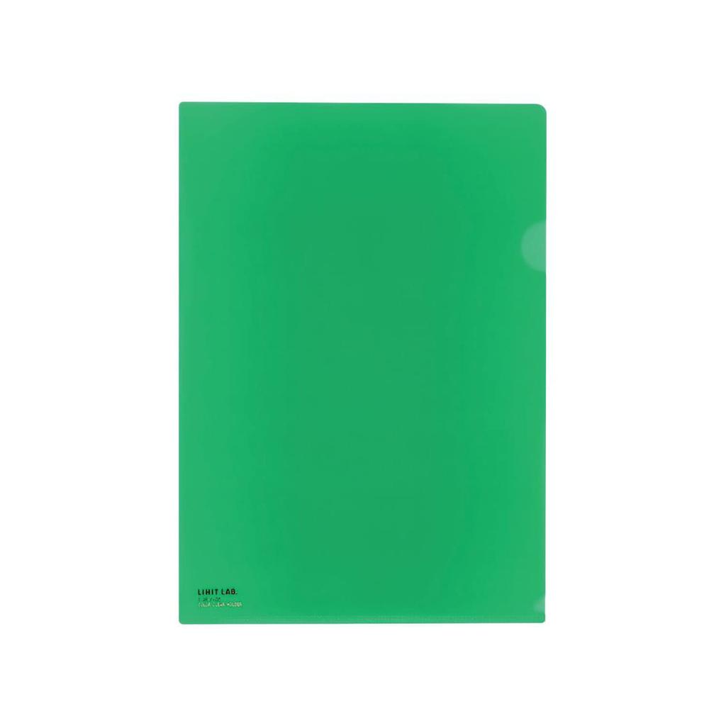 LIHIT LAB Clear 50 Holders, Sheets, A4, Green, F78-7_50