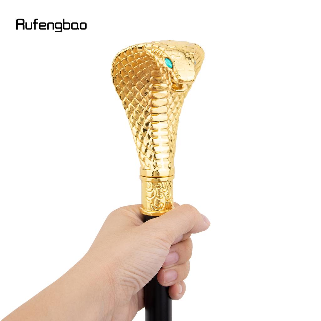 Золотая Роскошная Ручка в виде Кобры Модная Трость для Вечеринки Декоративная Трость Элегантный Набалдашник-Посох Трость 94см