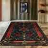 Persian Rug for Living Room Classic Home Decor Luxury Carpet Non-slip Bedroom Decoration Study Mat Washable Coffee Table Rug