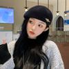 Autumn and Winter Fashion Hat Women's Knitted Breathable Beret Casual Versatile Foreign Style Forward Hat Painter Hat
