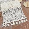 Nordic Tassel Hollow Tablecloth Crochet Lace Tablecloth with Romantic Wedding Party Table Cover