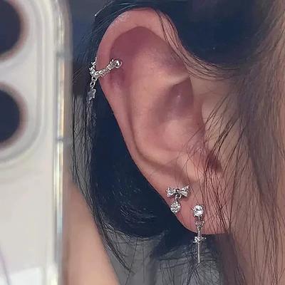 Серьги-гвоздики со звездой из циркона, дизайн личности, для женщин, панк-стиль, модные, хип-хоп, рок, серьги, ювелирный аксессуар, подарок