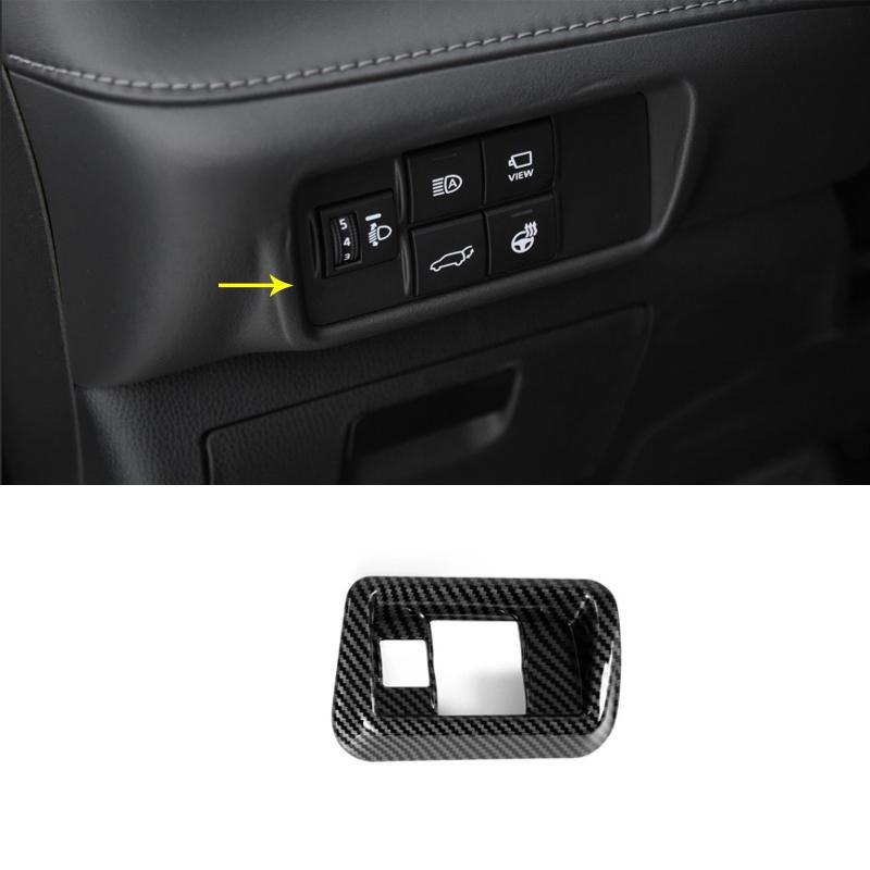 Car Interior For Toyota Highlander Kluger Gear Shift Head Knob Stickers Air Vent Trims Glass Switch Decorative Cover