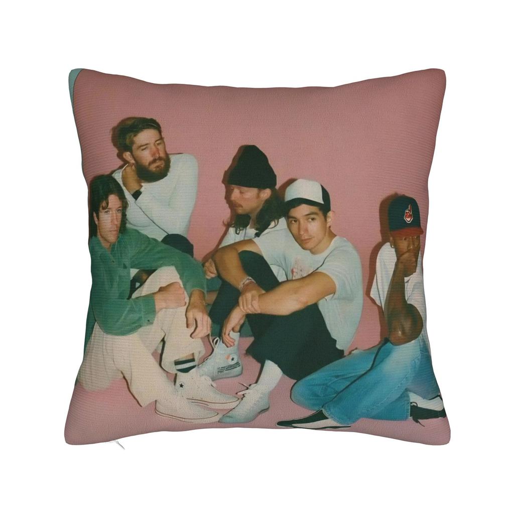 Decorative Pillow Covers Turnstile Rock Band Tour Merchandise Living Room Throw Pillow Case Cover Square Multiple Sizes