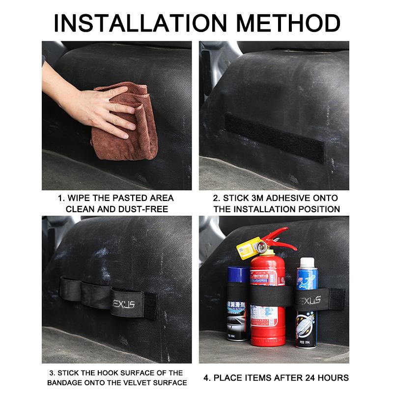 For Lexus Car Trunk Organizer Elastic Fixing Strap Storage Bracket Velcro Strip Auto Accessories RX350 IS250 IS200 GS300 LX570