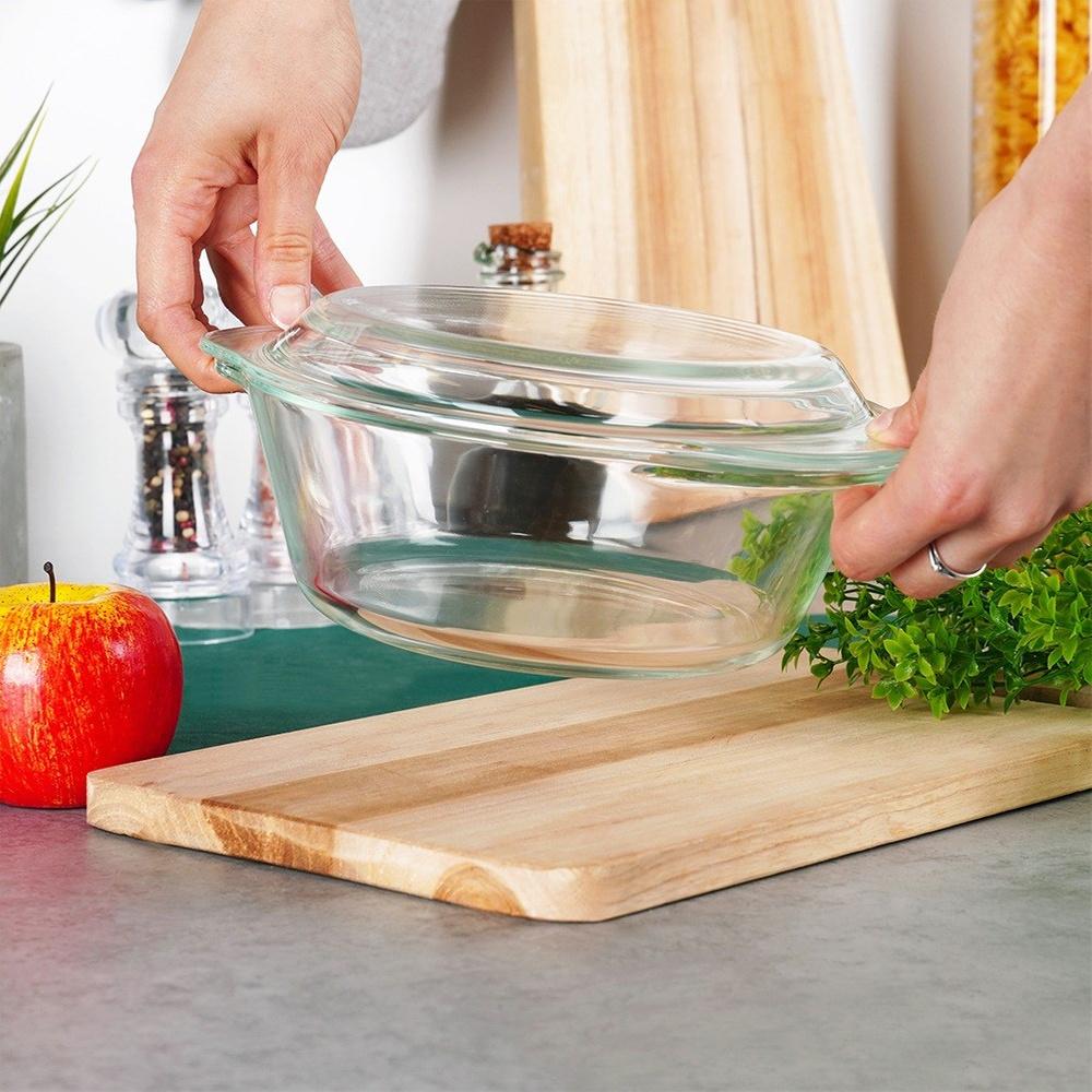 Glass Ovenproof Baking Dish for Baking, Roasting Pan, 1.83L