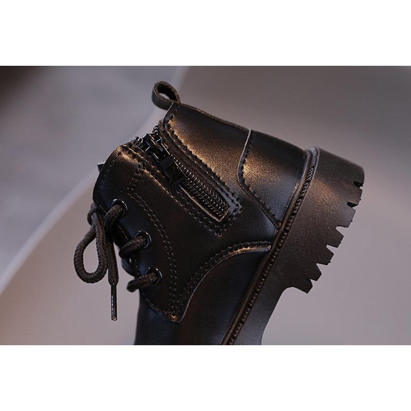 Детские ботинки Martin, осенне-зимние, новые, модные, британские, кожаные ботинки для девочек, короткие ботинки для мальчиков с мягкой подошвой