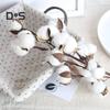 1Pc 10 Head Artificial Flower Easy To Maintain Plastic Cotton Branches Fake Plant Home Decor
