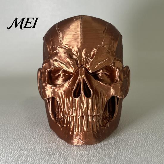 Pickup Truck Towing Guard Skull Trailer Hitch Cover, Universal Tow Ball 3D Printed Dust Rubberized Shield Cap Protector with Crack Texture, Rustproof