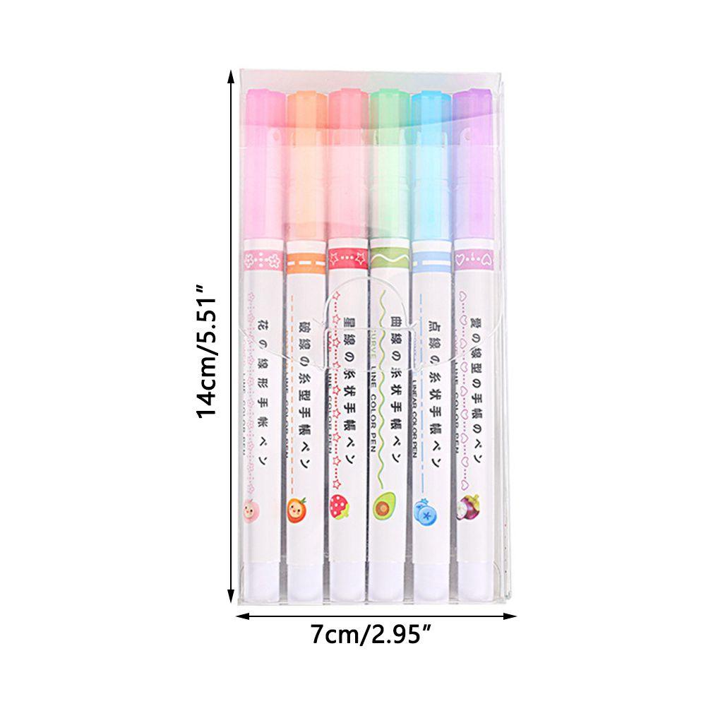 Tools Flower-shaped Highlighters Curve Highlighter Pen Multiple Shapes Integrated Markers Pen