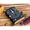 Handmade Leather Moon Journal with Antiqe Dekle Pepar for Men Women Birthday Gifts Traveling Sketchbook Handmade Book of Shadows