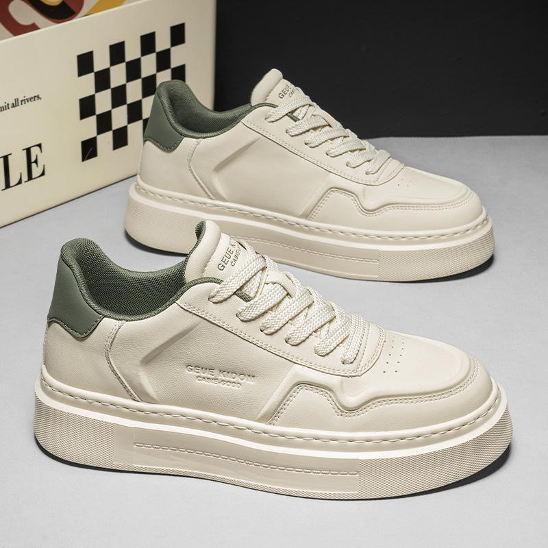 Осень и зима новая работа досуг универсальные на толстой подошве увеличивающие рост мужские кеды повседневная уличная спортивная белая обувь мужская обувь