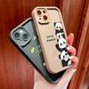 For iPhone 16 15 14 13 12 11 Pro Max XS Max XR X SE 8 7 Soft Silicone Cute Cartoon Panda Design Full Lens Protect Phone Case