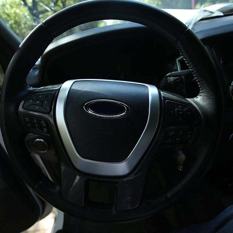 My Good Car ABS Chrome украшение на руль автомобиля наклейка накладка подходит для Ford Ranger 2015 2016 аксессуары