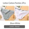 FINETOO New M-2XL Women Underpants Custom Letter Panties Breathable Cotton Underwear Ladies Briefs Casual Panty Female Lingerie