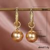 POMOiii Новые висячие серьги с искусственным жемчугом цвета шампанского, женские стильные аксессуары для вечеринок, нежный подарок для девочек, модные украшения