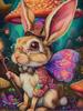 Кролик Эльф Алмазная картина Новый 2024 Животные Грибы Diy Полный квадратный круглый дрель Горный хрусталь Вышивка Мозаика Наборы для вышивки крестом Настенный декор