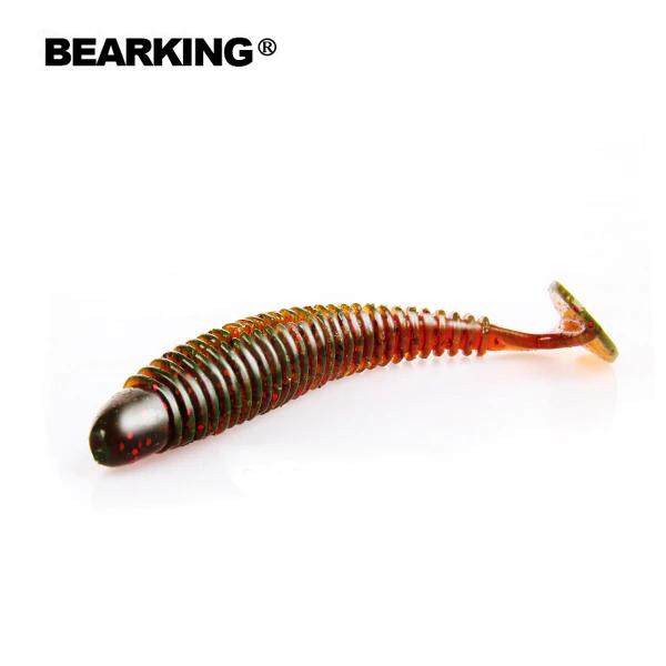 BEARKING Горячая рыболовная приманка, мягкая приманка, профессиональная приманка, 4 дюйма, 6 шт., 10 см/4,8 г, качественные искусственные воблеры для карпа